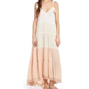 Sun & Shadow, Tiered High Low, Ombré, Maxi Dress